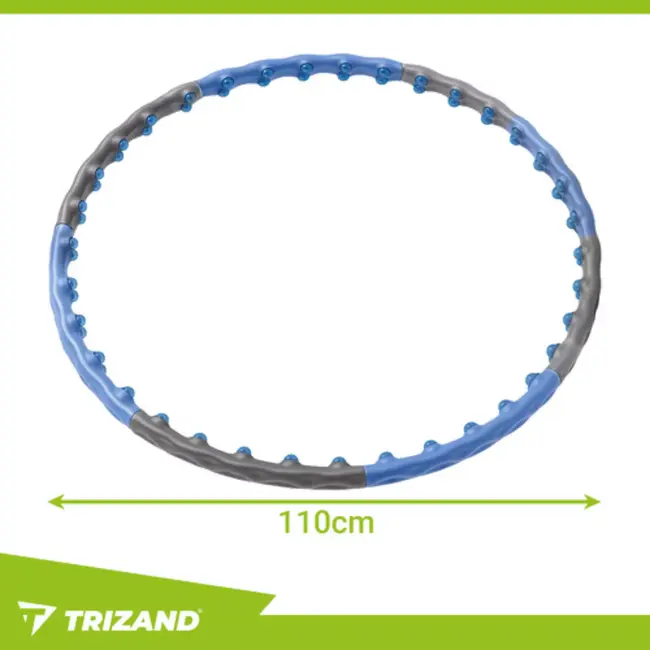 Trizand fitness hula hoop 110 cm – 48 magnetische noppen en 1,5 kg voor effectieve training
