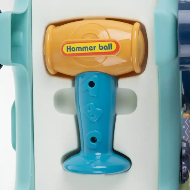 Kruzzel Educatieve interactieve olifant – Montessori speelgoed met hamer, vormen en tandwielen – vanaf 18 maanden