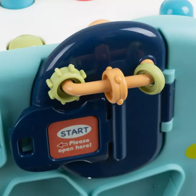 Kruzzel Educatieve interactieve olifant – Montessori speelgoed met hamer, vormen en tandwielen – vanaf 18 maanden