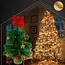 Ruhhy Compacte kunstkerstboom met hartjes, sterren en jute voet – direct klaar voor gebruik  – 45 cm