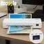 Izoxis Professionele 4-in-1 A4 laminator met warm- en koudfunctie, snijder, hoekafronder en 60 folies