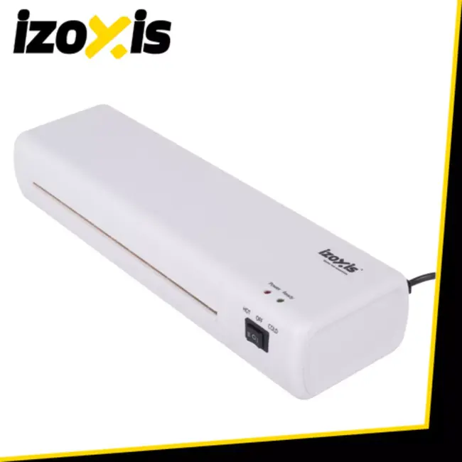 Izoxis Professionele 4-in-1 A4 laminator met warm- en koudfunctie, snijder, hoekafronder en 60 folies