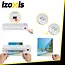 Izoxis Professionele 4-in-1 A4 laminator met warm- en koudfunctie, snijder, hoekafronder en 60 folies