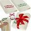 Ruhhy Feestelijke set van 2 katoenen kersthanddoeken met borduring Merry Christmas – 50x100 cm