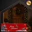 Ruhhy Feestelijke kerstloper 160x50 cm – zachte rode antislip mat met Merry Christmas motief voor keuken of hal