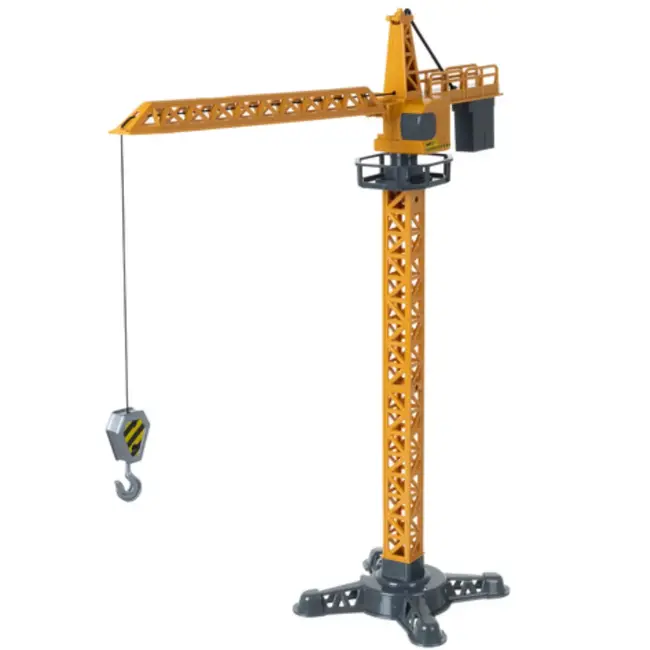 Ruhhy Bouwspeelset met vrachtwagen, hijskraan en accessoires – complete constructieset voor kinderen vanaf 3 jaar