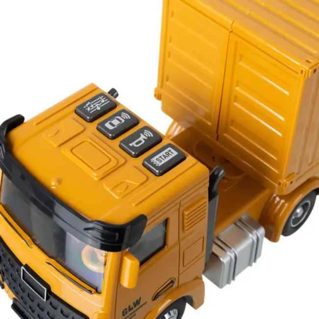 Ruhhy Bouwspeelset met vrachtwagen, hijskraan en accessoires – complete constructieset voor kinderen vanaf 3 jaar