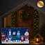 Ruhhy Kerst deurmat 75x45 cm – duurzame antislip mat met kleurrijk wintermotief voor binnen en buiten