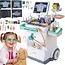 Ruhhy kinderdoktersset 26-delig – medische trolley met ECG, röntgen, licht en geluid voor rollenspel