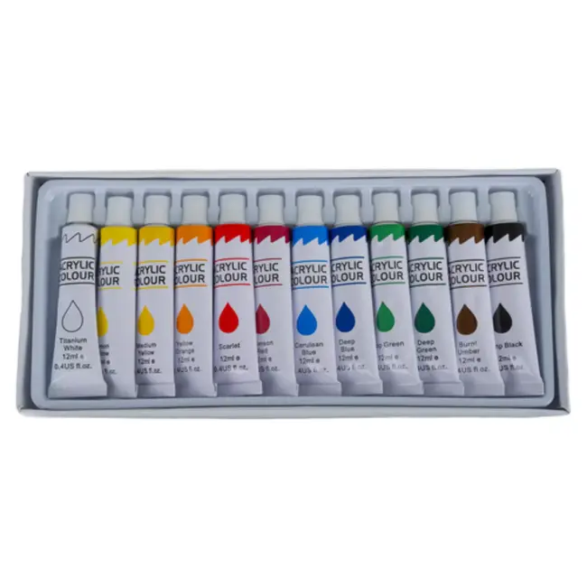 Maaleo schilderset 26-delig – complete acrylverf set met penselen, doeken en palet voor creatieve beginners en kunstenaars