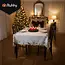 Ruhhy kersttafelkleed wit 220x140 cm – elegant, vlekafstotend en herbruikbaar tafelkleed voor kerst