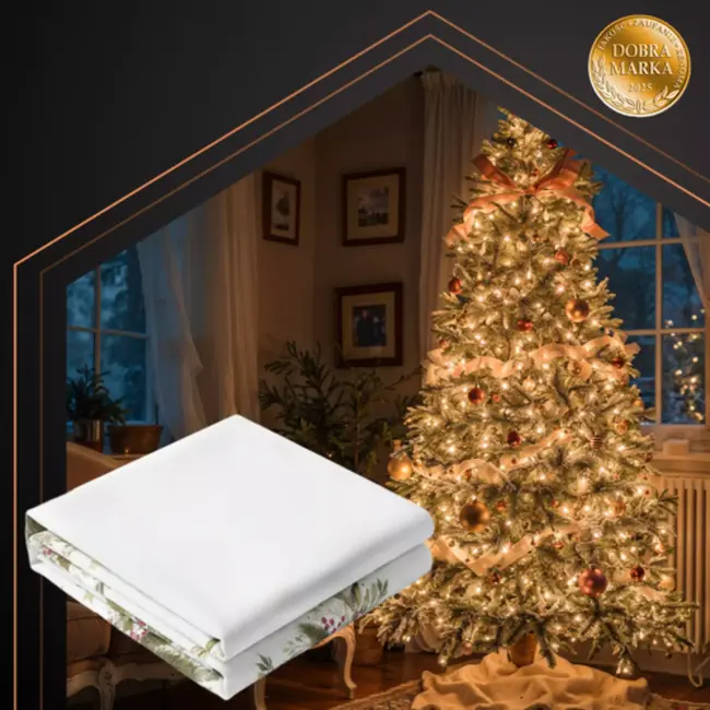 Ruhhy kersttafelkleed wit 220x140 cm – elegant, vlekafstotend en herbruikbaar tafelkleed voor kerst