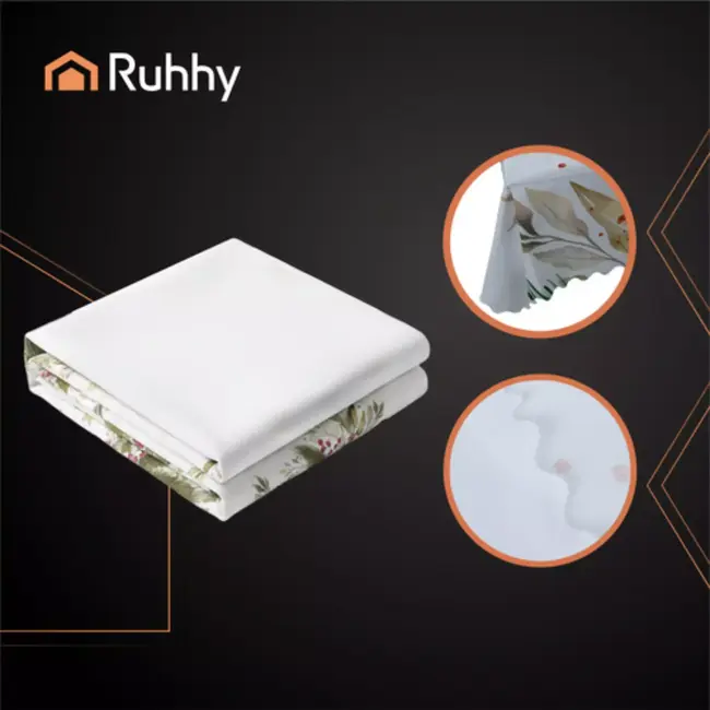 Ruhhy kersttafelkleed wit 220x140 cm – elegant, vlekafstotend en herbruikbaar tafelkleed voor kerst