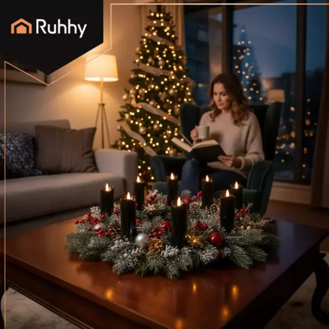 Ruhhy LED-kaarsen 12×15 cm – veilige, rookvrije kaarsen met flakkerend vlam-effect voor binnen en buiten