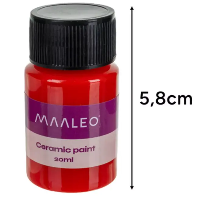 Maaleo glas- en keramiekverf 12 kleuren – waterbasis verfset voor creatieve decoraties en hobbyprojecten