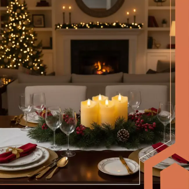 Ruhhy LED-kaarsen 4×12,5 cm – veilige, rookvrije batterijkaarsen met realistisch vlam-effect