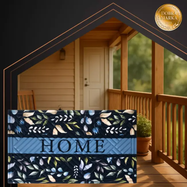 Ruhhy deurmat 75×45 cm – duurzame antislip mat met “HOME”-ontwerp voor binnen en buiten