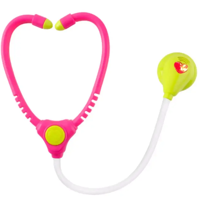 Ruhhy doktersset roze trolley 18-delig – educatief kinderspeelgoed met licht- en geluidseffecten, medische accessoires en wieltjes