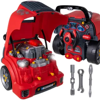 Ruhhy Monteursset auto – educatief speelgoed met motor, licht, geluid en gereedschap voor kinderen