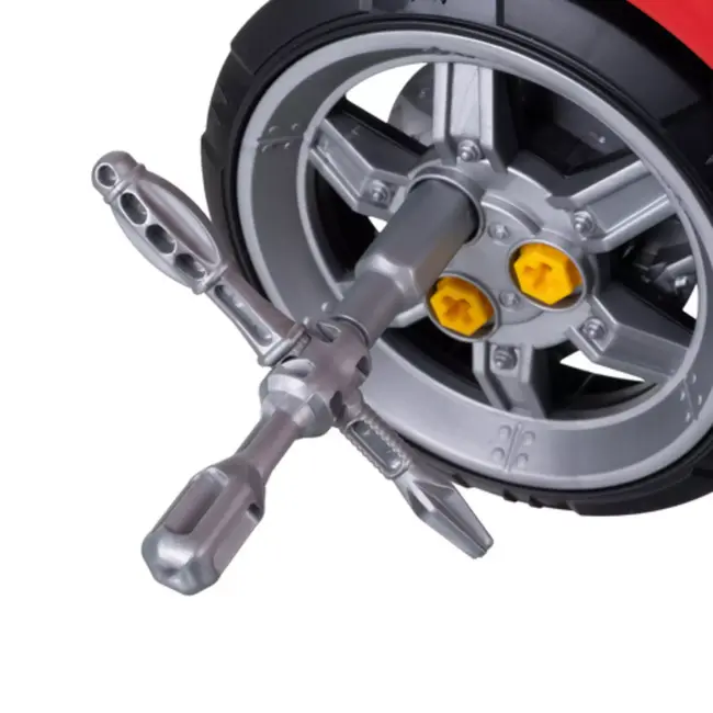 Ruhhy monteursset auto – educatief speelgoed met motor, licht, geluid en gereedschap voor kinderen