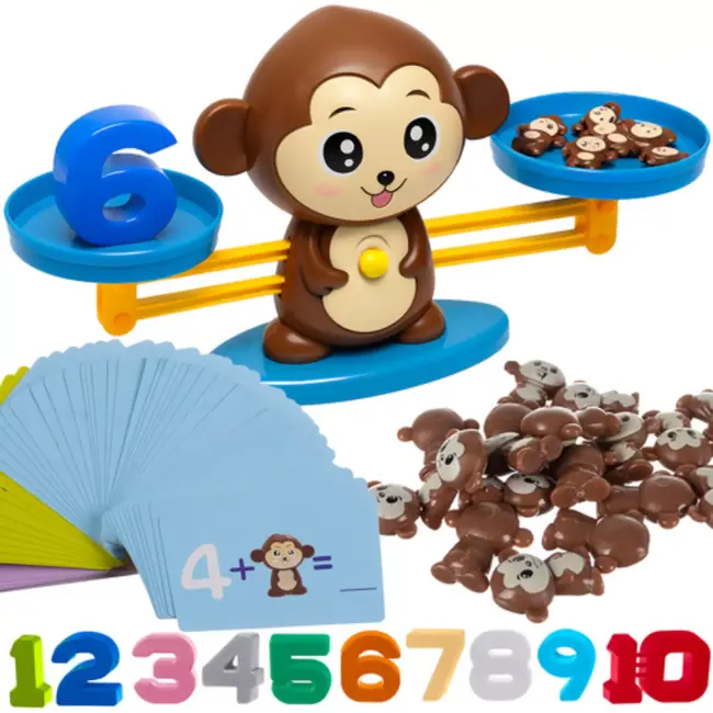 Ruhhy apenweegschaal – educatief rekenspel voor kinderen