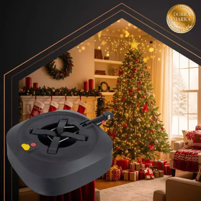 Ruhhy kerstboomstandaard 3,2L – zelfklemmende houder met waterreservoir voor kerstbomen tot 2,5 m