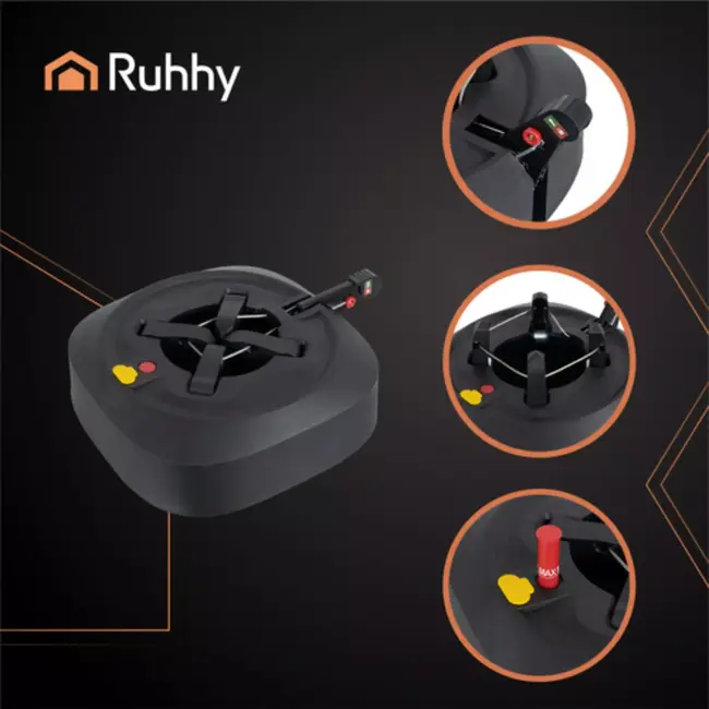 Ruhhy kerstboomstandaard 3,2L – zelfklemmende houder met waterreservoir voor kerstbomen tot 2,5 m