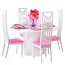Ruhhy poppen meubelset – 43-delig met tafel, stoelen en servies voor poppenhuis
