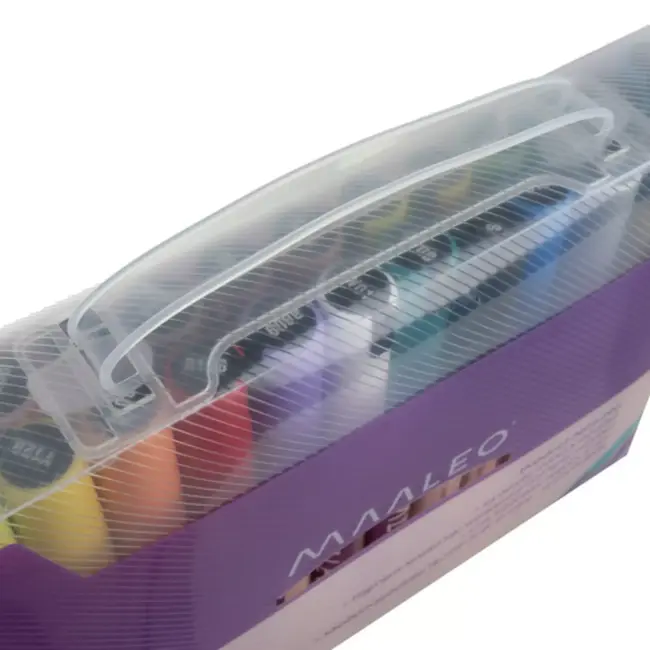 Maaleo acrylstiften 24 kleuren – sneldrogende markers voor papier, glas en textiel