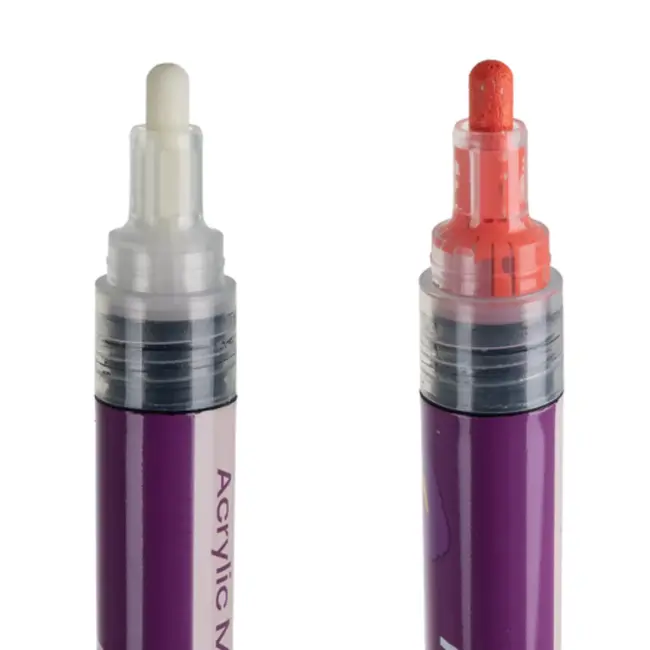 Maaleo acrylstiften 36 kleuren – sneldrogende verfmarkers voor papier, hout en textiel