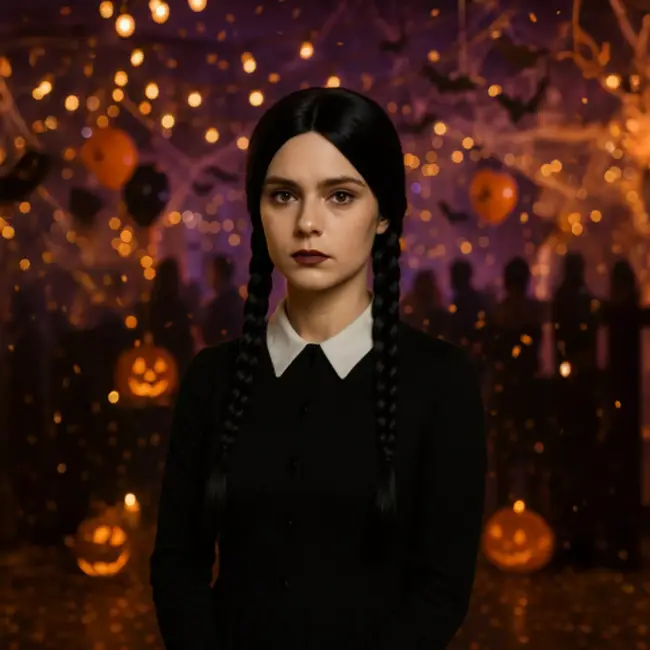 Soulima lange damespruik met vlechten – zwart, natuurlijk en comfortabel te dragen