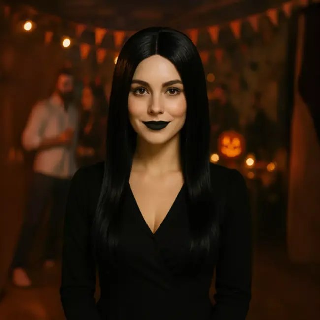 Soulima lange damespruik met vlechten – zwart, natuurlijk en comfortabel te dragen