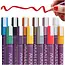 Maaleo Acrylstiften set van 12 – decoratieve waterdichte verfmarkers voor glas, hout, textiel en creatieve DIY-projecten