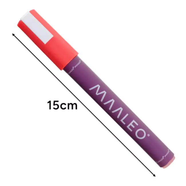 Maaleo Acrylstiften set van 12 – decoratieve waterdichte verfmarkers voor glas, hout, textiel en creatieve DIY-projecten