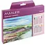 Maaleo Acrylstiften set van 12 – decoratieve waterdichte verfmarkers voor glas, hout, textiel en creatieve DIY-projecten