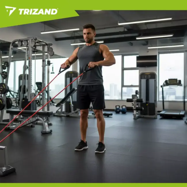 Trizand weerstandsbanden set 5 stuks – trainingsbanden met handgrepen en deurhaak