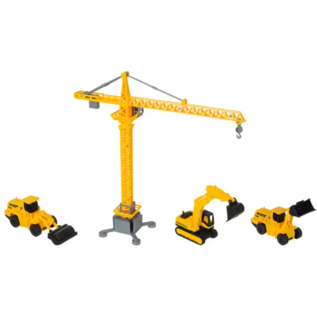 Ruhhy kinetisch zand bouwset – XXL constructiekoffer met 750 g zand, kraan, voertuigen en accessoires