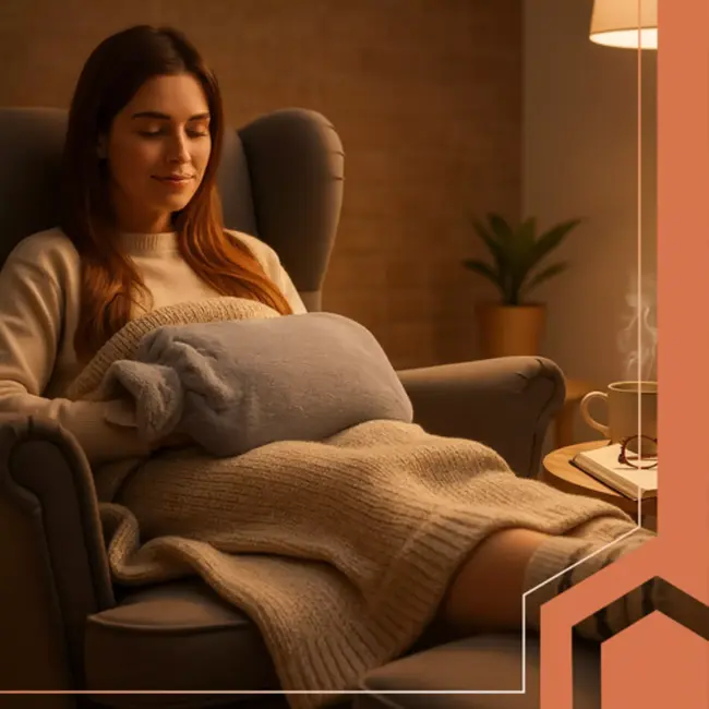 Ruhhy warmwaterkruik 3,5L – zachte pluche hoes, langdurige warmte en verlichting bij pijn