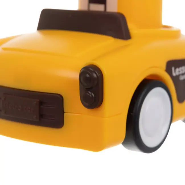 Ruhhy Speelgoedauto met dierenfiguur en beweegbaar figuurtje in meerdere vrolijke kleurvarianten