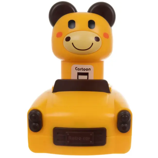 Ruhhy Speelgoedauto met dierenfiguur en beweegbaar figuurtje in meerdere vrolijke kleurvarianten