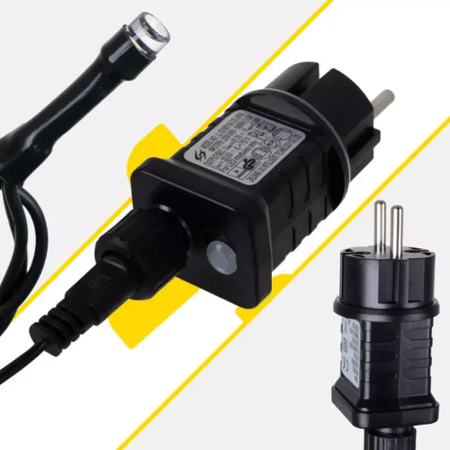 Izoxis kerstverlichting buiten – 500 LED lampjes, warm wit lichtsnoer van 35 meter