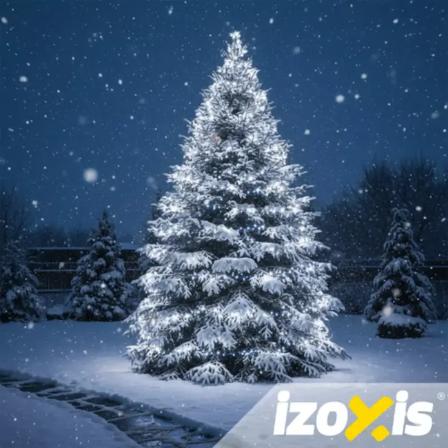 Izoxis kerstverlichting – 500 koudwitte LED lampjes, 35 m lichtsnoer voor buitengebruik