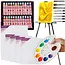 Maaleo schilder- en tekenset – 41-delige creatieve set met ezel, acrylverf, penselen en doeken