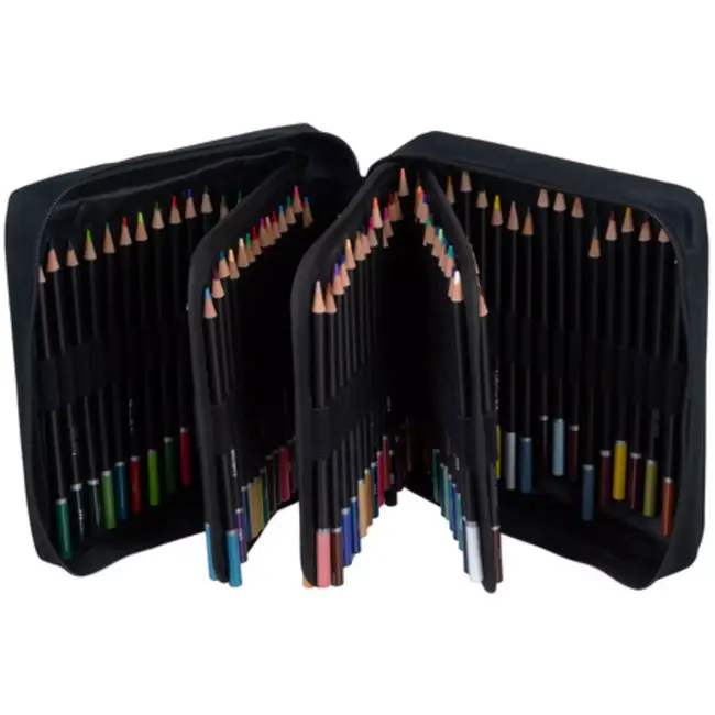 Maaleo teken- en kleurset 120 kleuren – complete creatieve potlodenset met luxe etui, schetsboek en oefenboek
