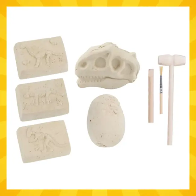 Kruzzel dinosaurus opgraafset – 5-in-1 fossielen speelgoed met gereedschap voor jonge ontdekkers