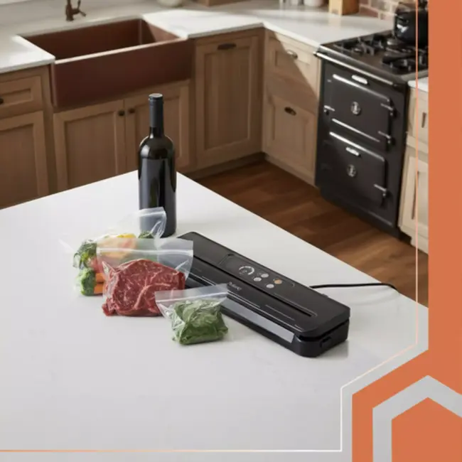 Ruhhy vacuummachine – 80 kPa sealer met snijder, 10 zakken en dry/wet-functie