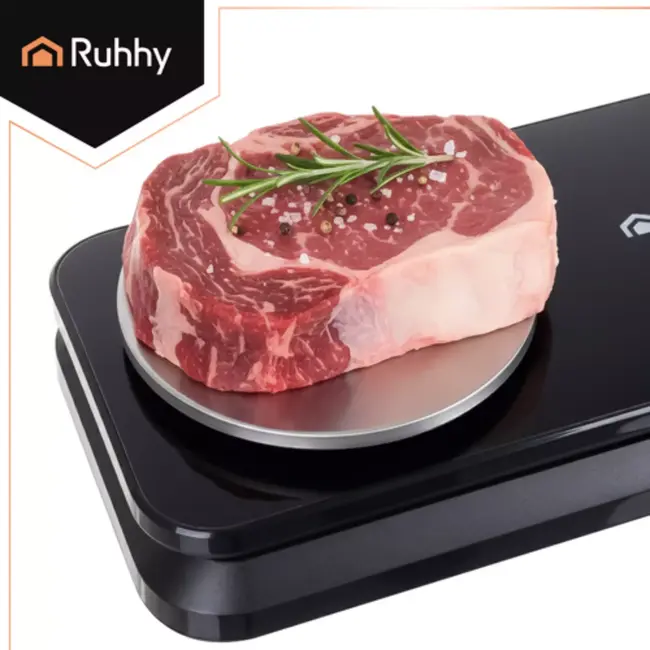 Ruhhy 2-in-1 vacuümmachine met weegschaal en dubbele pomp – 120W – 6 standen – snijder