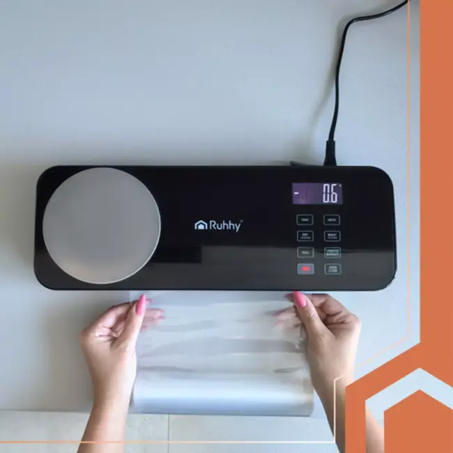 Ruhhy 2-in-1 vacuümmachine met weegschaal en dubbele pomp – 120W – 6 standen – snijder