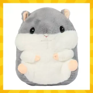 Kruzzel Pluche hamsterkussen met uitneembare fleece deken – 2-in-1 comfort voor thuis of onderweg