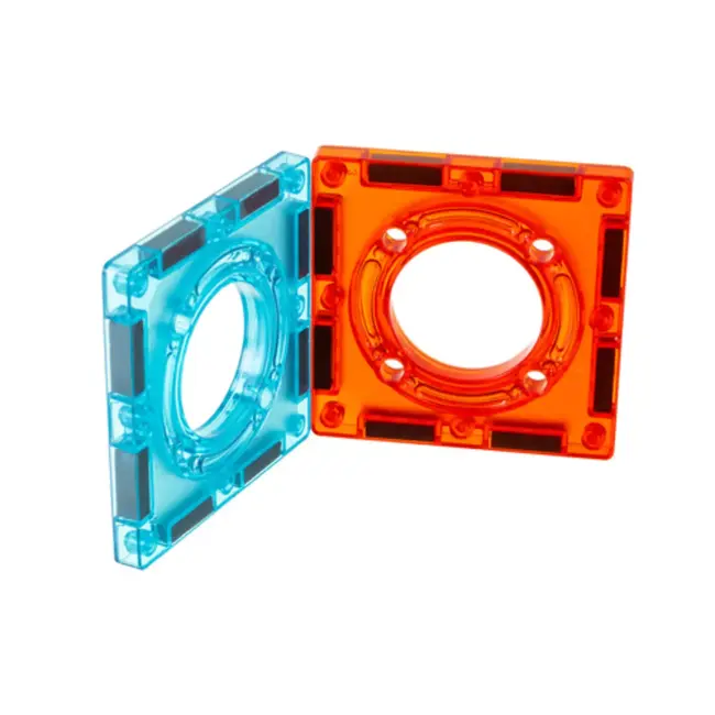 Ruhhy Educatieve magnetische bouwset 110-delig – knikkerbaan met LED-licht, STEM speelgoed voor creatieve kinderen